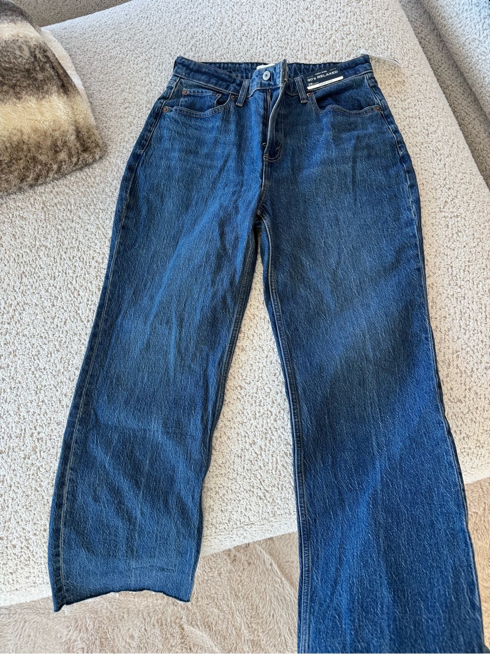 Abercrombie & Fitch Dark Blue Straight Leg Jeans